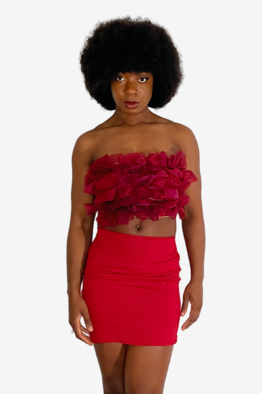 Top en organza