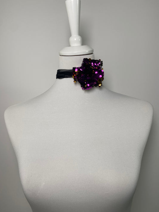 Collier Fleur à sequins